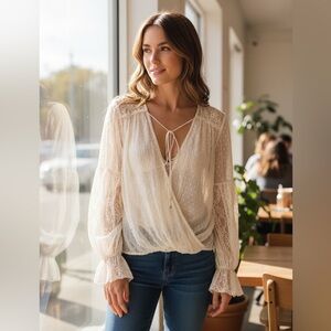 Free People Lace Blouse